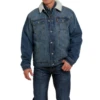 Cinch® Men's Denim Concealed Carry Trucker Jacket MWJ1074006 -RodeoGearShop MWJ1074006 1