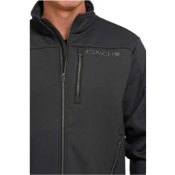 Cinch® Men's Black Textured Bonded Jacket MWJ1086010 -RodeoGearShop MWJ1086010 3