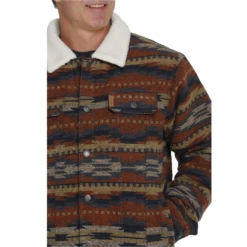 Cinch® Men's Multicolored Aztec Printed Trucker Jacket MWJ1511006 -RodeoGearShop MWJ1511006 1