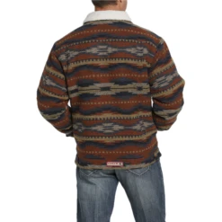 Cinch® Men's Multicolored Aztec Printed Trucker Jacket MWJ1511006 -RodeoGearShop MWJ1511006 3