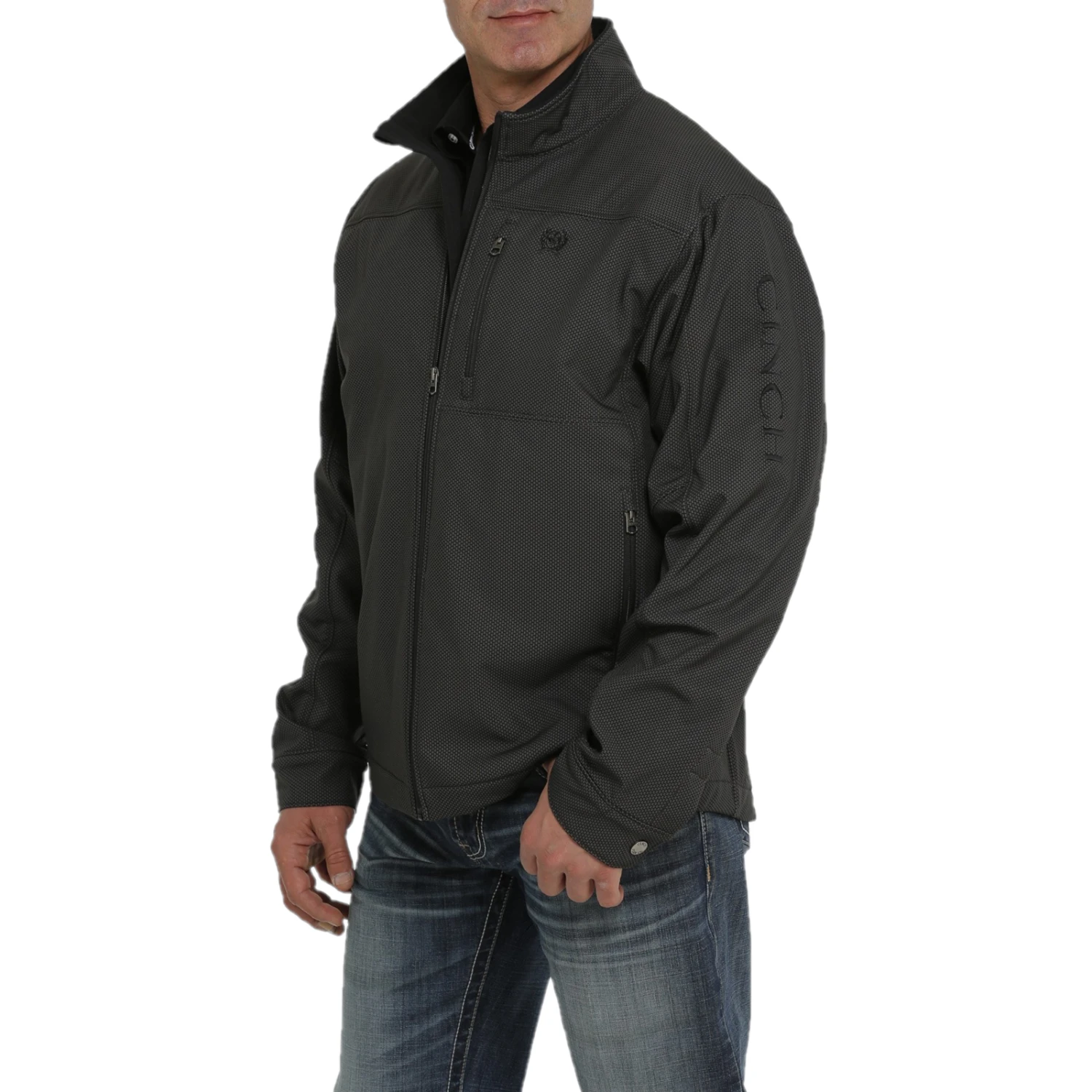 Cinch® Men's Brown Textured Concealed Carry Jacket MWJ1537004 6 Cinch® Men's Brown Textured Concealed Carry Jacket MWJ1537004 - Image 4
