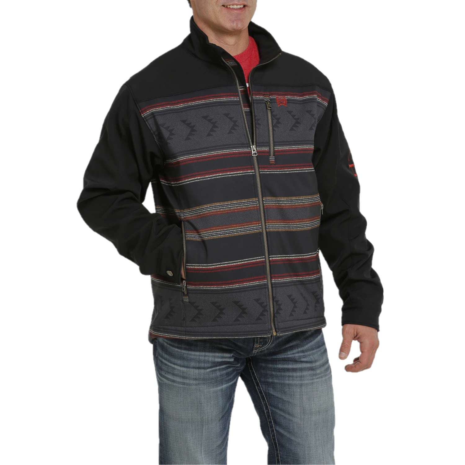 Cinch® Men's Striped Black Concealed Carry Jacket MWJ1538002 3 Cinch® Men's Striped Black Concealed Carry Jacket MWJ1538002