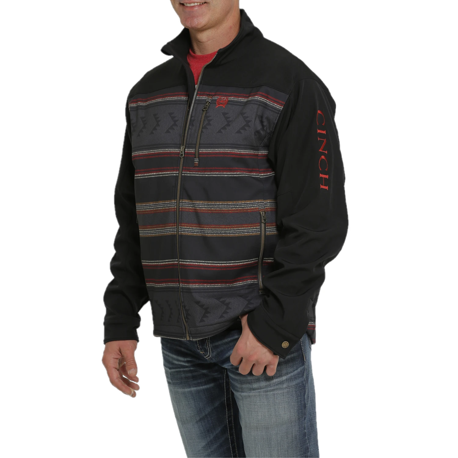 Cinch® Men's Striped Black Concealed Carry Jacket MWJ1538002 4 Cinch® Men's Striped Black Concealed Carry Jacket MWJ1538002 - Image 2