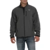 Cinch® Men's Grey Logo Softshell Bonded Jacket MWJ1567002 -RodeoGearShop MWJ1567002 1
