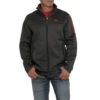 Cinch® Men's Charcoal Solid Sweater Jacket MWJ1570001 -RodeoGearShop MWJ1570001a