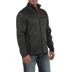 Cinch® Men's Charcoal Solid Sweater Jacket MWJ1570001 -RodeoGearShop MWJ1570001b