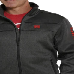 Cinch® Men's Charcoal Solid Sweater Jacket MWJ1570001 -RodeoGearShop MWJ1570001e