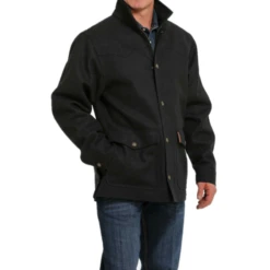 Cinch® Men's Charcoal Wooly Ranch Coat MWJ1571001 -RodeoGearShop MWJ1571001 1