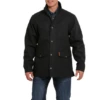 Cinch® Men's Charcoal Wooly Ranch Coat MWJ1571001 2 Cinch® Men's Charcoal Wooly Ranch Coat MWJ1571001 -RodeoGearShop MWJ1571001