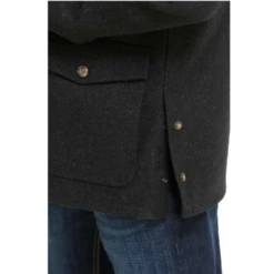 Cinch® Men's Charcoal Wooly Ranch Coat MWJ1571001 -RodeoGearShop MWJ1571001 4
