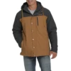 Cinch® Men's Brown Lined Color Block Ski Coat MWJ1574001 -RodeoGearShop MWJ1574001