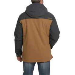 Cinch® Men's Brown Lined Color Block Ski Coat MWJ1574001 -RodeoGearShop MWJ1574001 4
