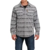 Cinch® Men's Aztec Printed Blue Fleece Shirt Jacket MWJ1580001 -RodeoGearShop MWJ1580001 1