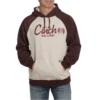 Cinch® Men's Logo Khaki & Burgundy Pullover Hoodie MWK1217008 -RodeoGearShop MWK1217008
