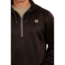 Cinch® Men's American Flag Brown 1/4 Zip Pullover MWK1240002 8 Cinch® Men's American Flag Brown 1/4 Zip Pullover MWK1240002 -RodeoGearShop MWK1240002