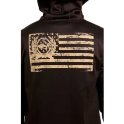 Cinch® Men's American Flag Brown 1/4 Zip Pullover MWK1240002 9 Cinch® Men's American Flag Brown 1/4 Zip Pullover MWK1240002 -RodeoGearShop MWK1240002 3