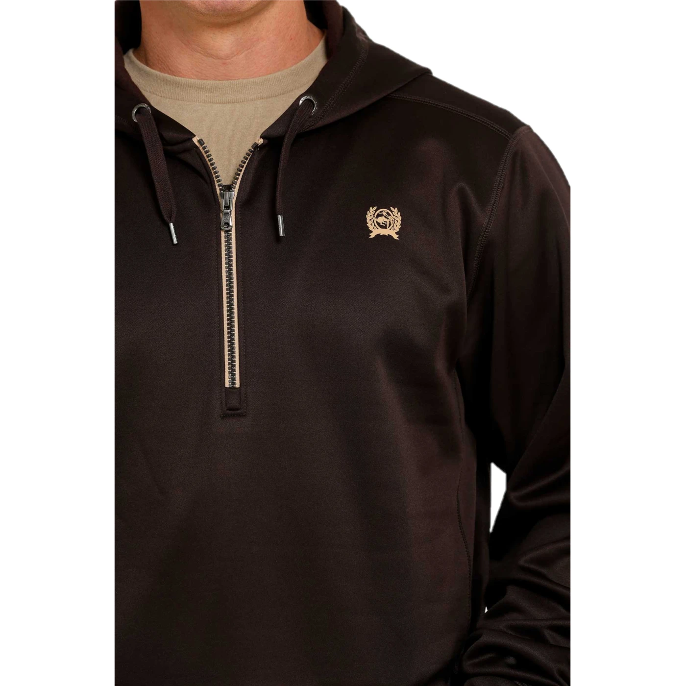 Cinch® Men's American Flag Brown 1/4 Zip Pullover MWK1240002 5 Cinch® Men's American Flag Brown 1/4 Zip Pullover MWK1240002 - Image 3