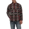 Cinch® Men's Grey Aztec Print Fleece Pullover MWK1514011 -RodeoGearShop MWK1514011a