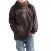 Cinch® Boy's Brown Logo Pullover Hoodie MWK7510005 -RodeoGearShop MWK7510005