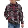 Cinch® Youth Boy's Grey Aztec Printed Fleece Pullover MWK7590009 1 Cinch® Youth Boy's Grey Aztec Printed Fleece Pullover MWK7590009 -RodeoGearShop MWK7590009a