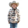 Cinch® Youth Boy's Cream Aztec Printed Fleece Pullover MWK7590012 -RodeoGearShop MWK7590012