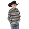 Cinch® Boy's Serape Print 1/2 Zip Fleece Sherpa Hoodie MWK7990001 -RodeoGearShop MWK7990001a