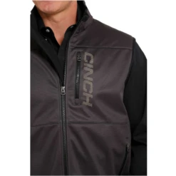 Cinch® Men's Black Logo Windproof Vest MWV1099009 -RodeoGearShop MWV1099009 3