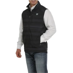 Cinch® Men's Black Aztec Printed Bonded Vest MWV1515014 -RodeoGearShop MWV1515014 1