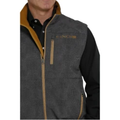 Cinch® Men's Concealed To Carry Charcoal Vest MWV1541006 -RodeoGearShop MWV1541006 2