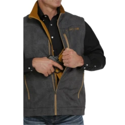 Cinch® Men's Concealed To Carry Charcoal Vest MWV1541006 -RodeoGearShop MWV1541006 4