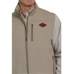 Cinch® Men's Concealed To Carry Khaki Bonded Vest MWV1541007 -RodeoGearShop MWV1541007 2