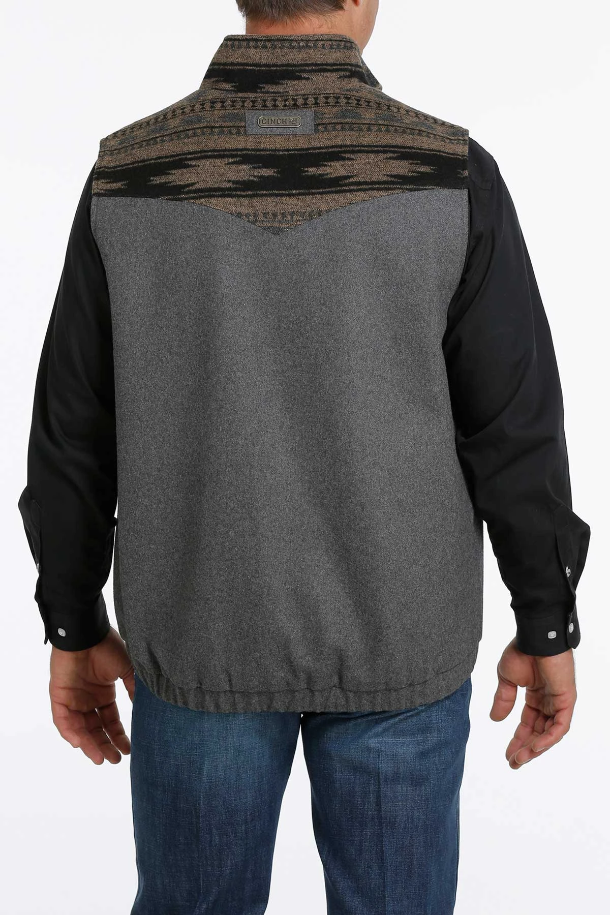 Cinch Men's Concealed Carry Wooly Charcoal Grey Vest MWV1543002 4 Cinch Men's Concealed Carry Wooly Charcoal Grey Vest MWV1543002 - Image 2