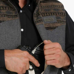 Cinch Men's Concealed Carry Wooly Charcoal Grey Vest MWV1543002 8 Cinch Men's Concealed Carry Wooly Charcoal Grey Vest MWV1543002 -RodeoGearShop MWV1543002 4