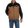 Cinch Men's Concealed Carry Brown And Black Wooly Vest MWV1543003 -RodeoGearShop MWV1543003 2
