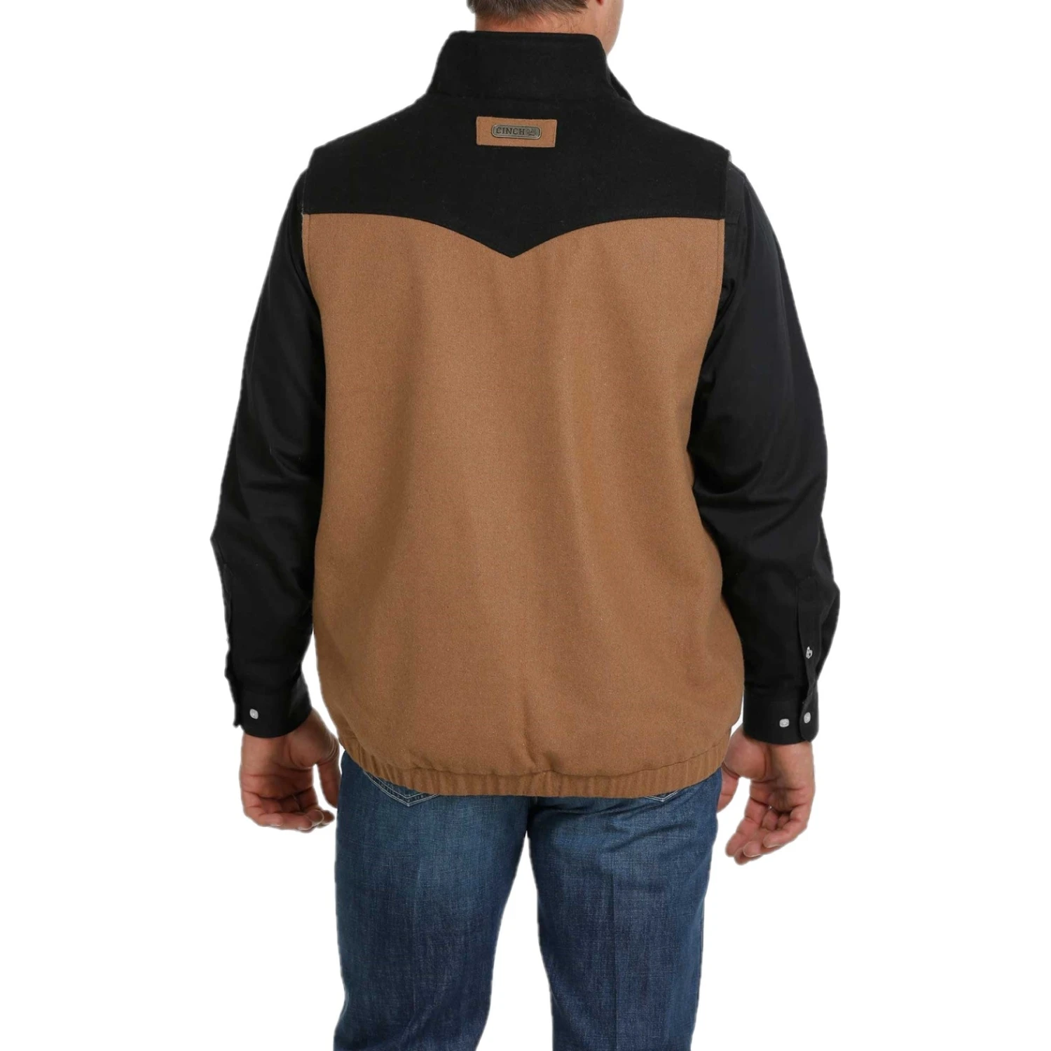 Cinch Men's Concealed Carry Brown And Black Wooly Vest MWV1543003 4 Cinch Men's Concealed Carry Brown And Black Wooly Vest MWV1543003 - Image 2
