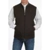 Cinch Men's Reversible Dark Brown & Light Brown Vest MWV1556002 -RodeoGearShop MWV1556002 2hjfgjh
