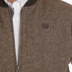 Cinch Men's Reversible Dark Brown & Light Brown Vest MWV1556002 -RodeoGearShop MWV1556002 5