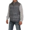 Cinch® Men's Grey Striped Bonded Vest MWV1563002 2 Cinch® Men's Grey Striped Bonded Vest MWV1563002 -RodeoGearShop MWV1563002