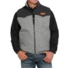 Cinch® Men's Grey Blanket Lined Poly-Wool Vest MWV1579001 2 Cinch® Men's Grey Blanket Lined Poly-Wool Vest MWV1579001 -RodeoGearShop MWV1579001
