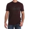 Cinch Men's Classic Logo Burgundy Short Sleeve T-Shirt MTT1690378