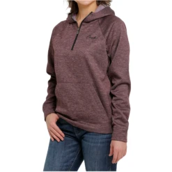 Cinch Ladies Logo Fleece Purple Pullover Hoodie MAK7899002