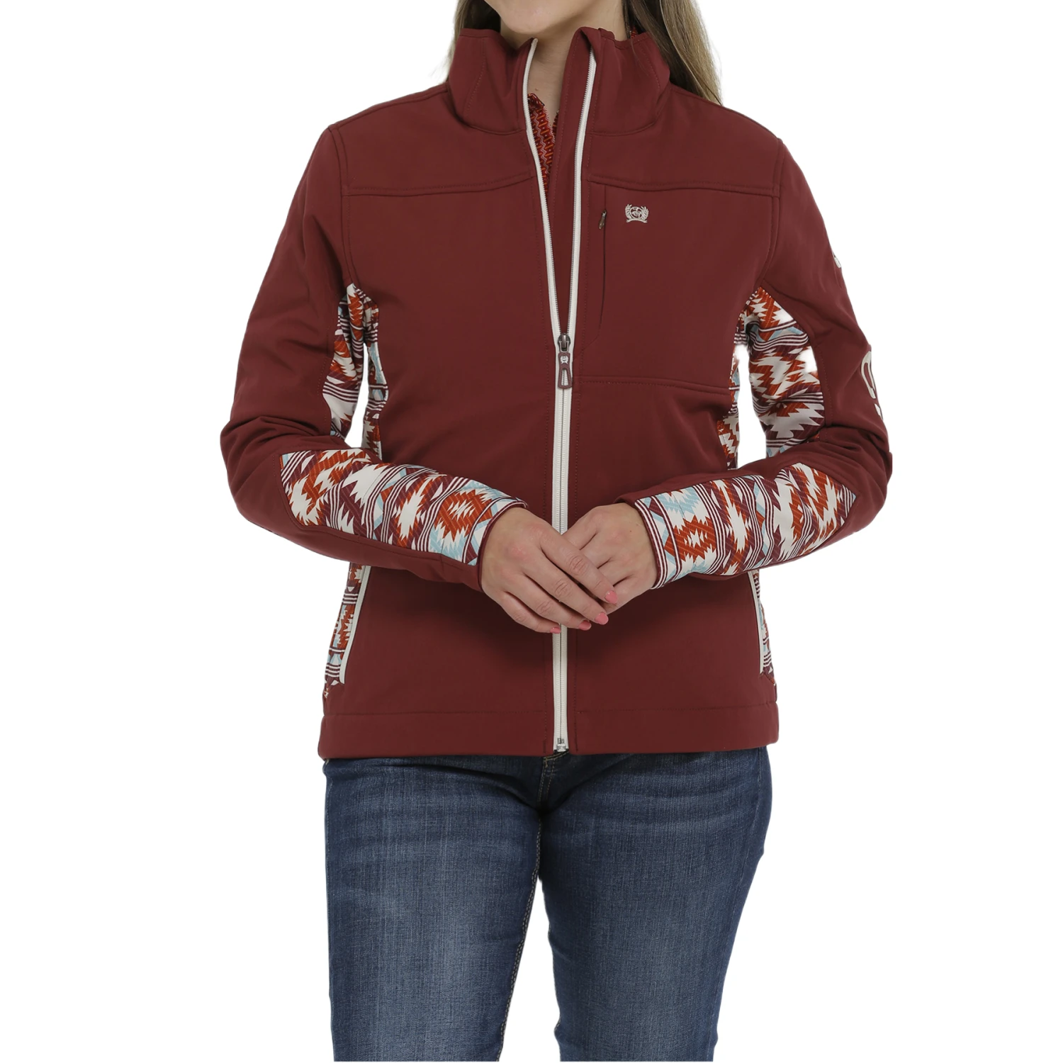 Cinch Ladies Burgundy Printed Concealed CarryBonded Jacket MAJ9857001 3 Cinch Ladies Burgundy Printed Concealed CarryBonded Jacket MAJ9857001