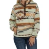 Cinch Ladies Green Aztec Printed Pullover MAK9820010 2 Cinch Ladies Green Aztec Printed Pullover MAK9820010 -RodeoGearShop My project 1 64