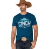 Cinch® Men's Heather Teal Graphic Logo Short Sleeve T-Shirt MTT1690464 -RodeoGearShop Myproject 1 28 9fd90f0e c3c6 4d4b 82e7 a76f0cb60186