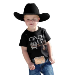 Cinch Infants Short Sleeve "Cinch Up" Black T-Shirt MTT7672043