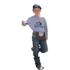 Cinch® Youth Boy's Heather Grey 1996 Logo T-Shirt MTT7630013