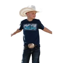 Cinch® Youth Graphic Navy Blue Short Sleeve T-Shirt MTT7670115