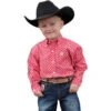 Cinch® Infant Boy's Geometric Red Button Down Shirt MTW7062313 -RodeoGearShop Myproject 1 55