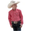 Cinch® Youth Boy's Geometric Red Button Down Shirt MTW7060313 2 Cinch® Youth Boy's Geometric Red Button Down Shirt MTW7060313 -RodeoGearShop Myproject 1 57