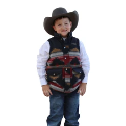 Cinch® Boy's Blue Blanket StripeVest MWV5090001